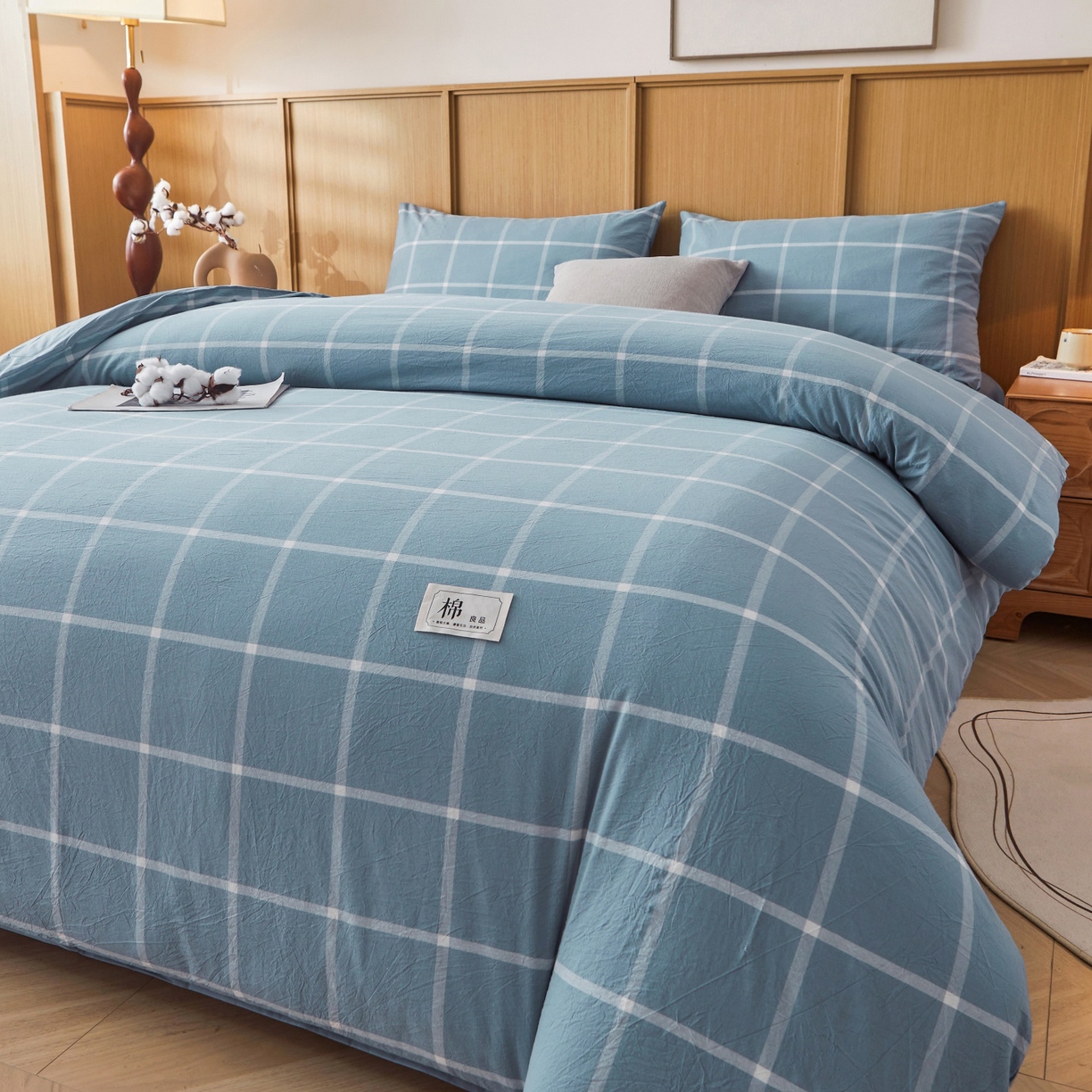 91家纺网 家纺一手货源 找家纺 鑫佰利 2026新款A类水洗棉可拆洗新疆棉花被被子被芯 马卡龙