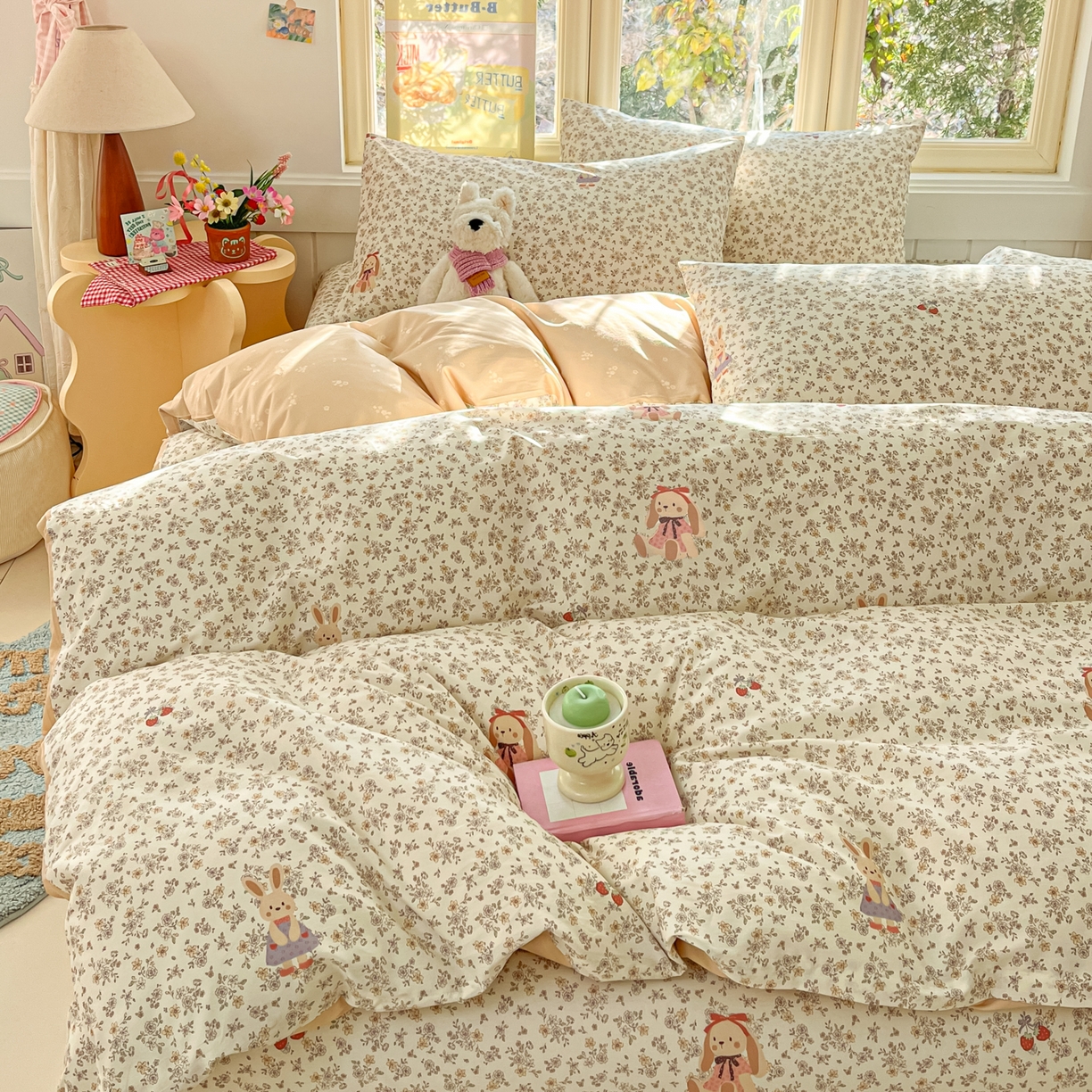 91家纺网 家纺一手货源 找家纺 （总）寻米 2026新款13070全棉纯棉印花单床笠床笠单件-风格二