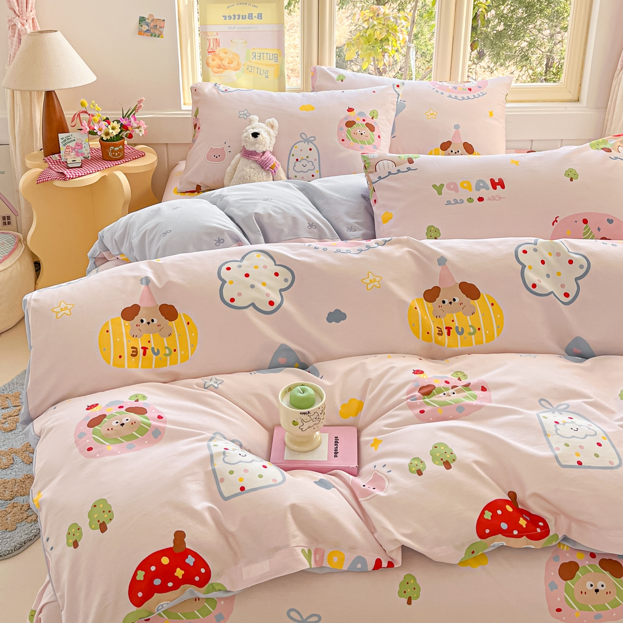 91家纺网 家纺一手货源 找家纺 （总）寻米 2026新款13070全棉纯棉印花单床笠床笠单件-风格二