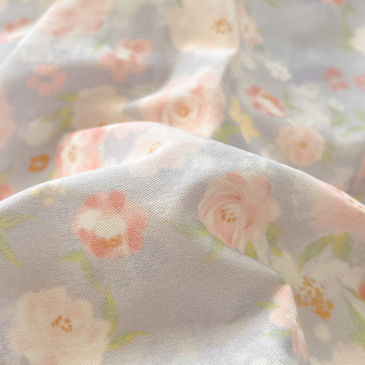 91家纺网 家纺一手货源 找家纺 寻米 2026新款13070全棉纯棉印花单床笠床笠单件-风格二 繁花-粉