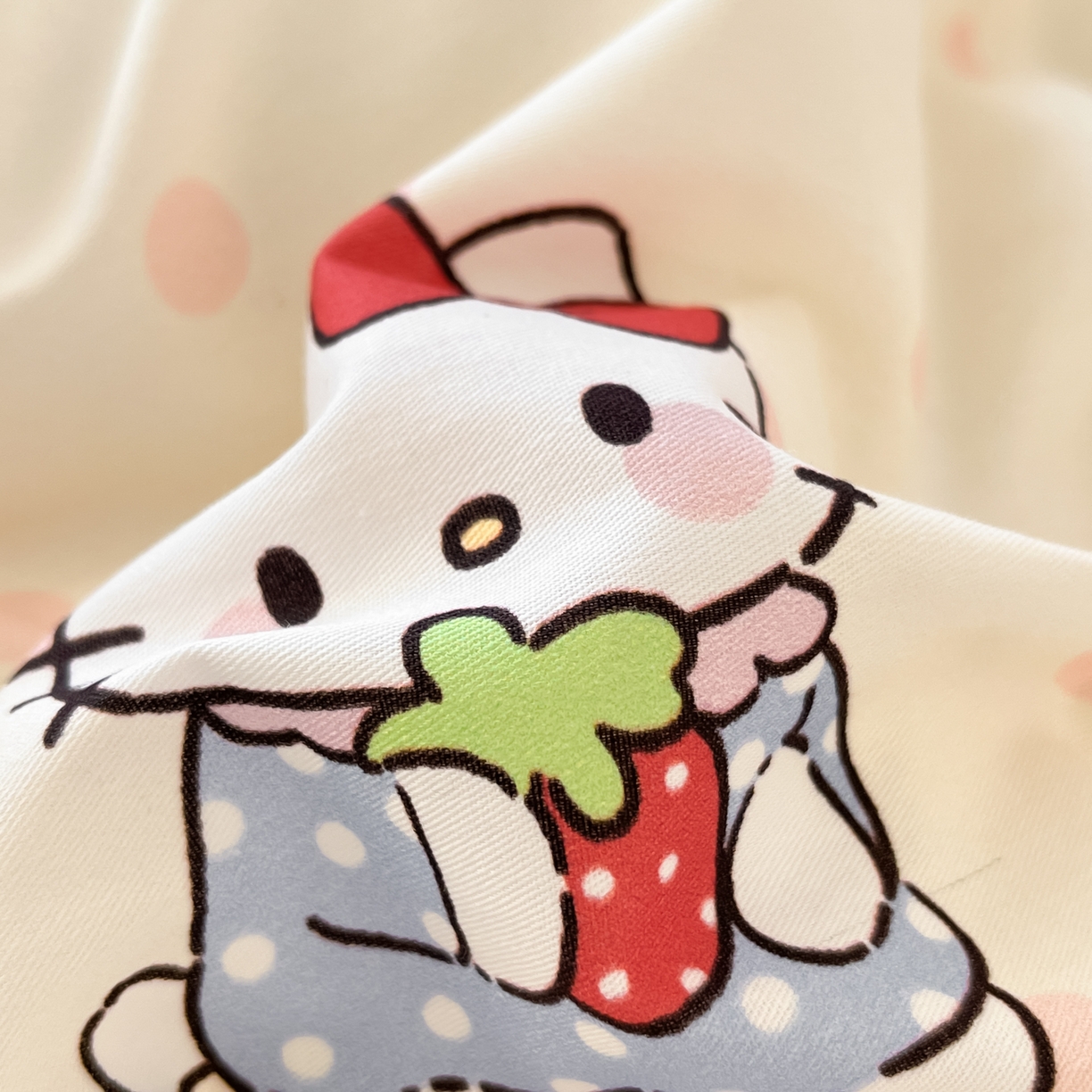 91家纺网 家纺一手货源 找家纺 寻米 2026新款13070全棉纯棉印花单床笠床笠单件-风格二 快乐小喵