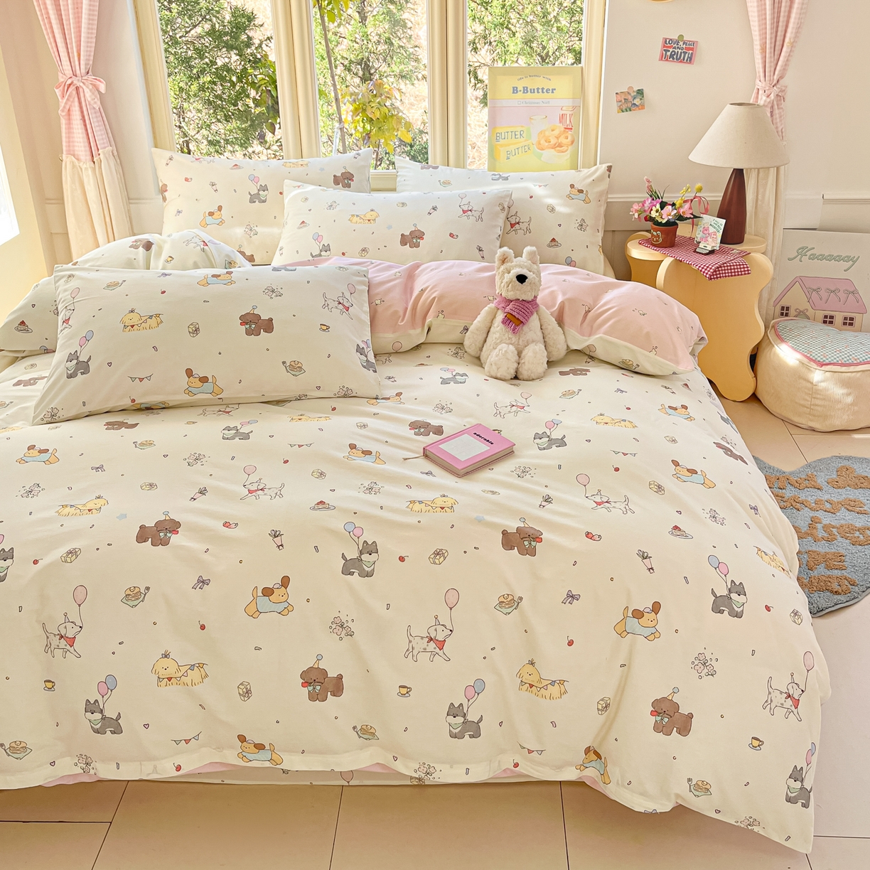 91家纺网 家纺一手货源 找家纺 寻米 2026新款13070全棉纯棉印花单床笠床笠单件-风格二 查理和小伙伴