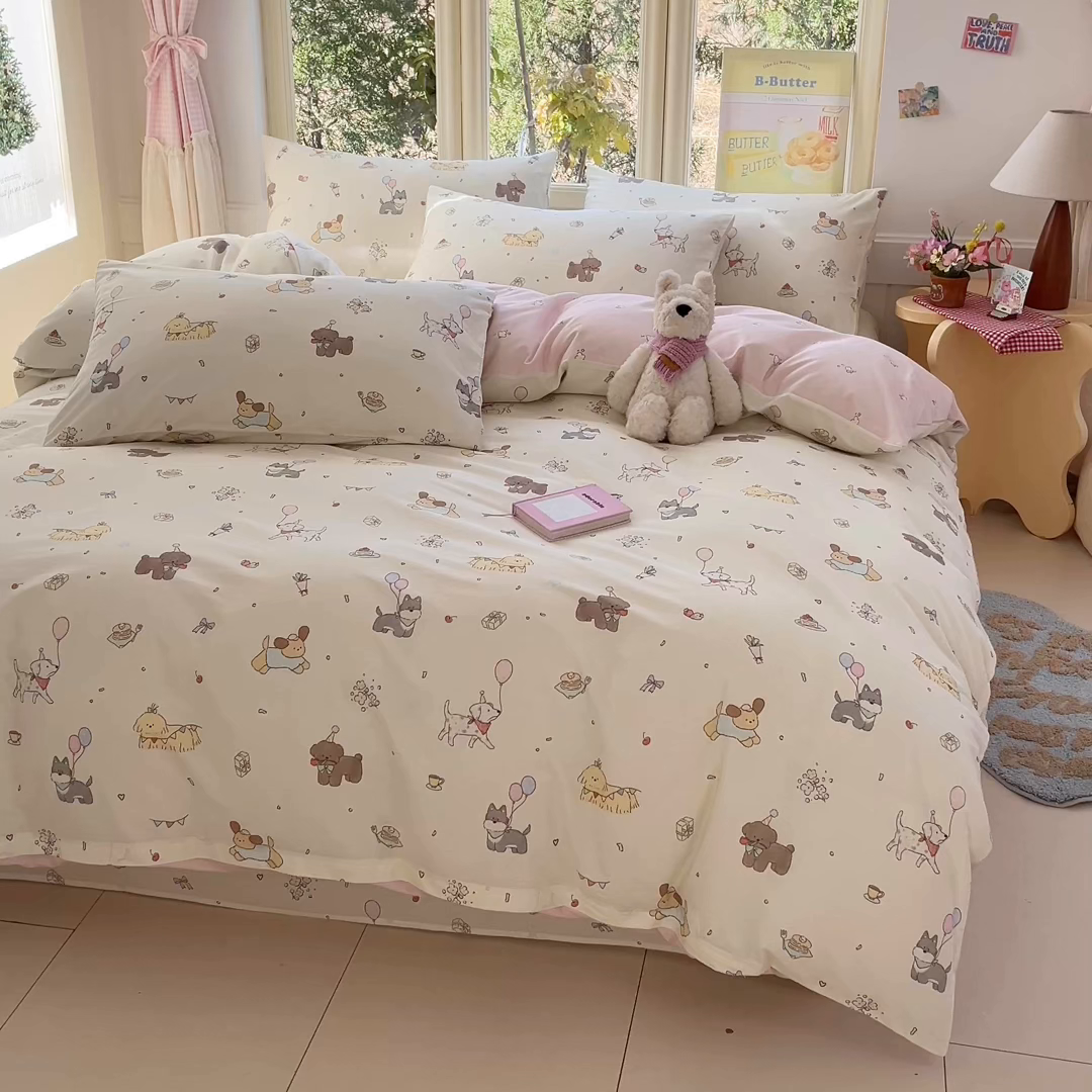 91家纺网 家纺一手货源 找家纺 寻米 2026新款13070全棉纯棉印花单床笠床笠单件-风格二 查理和小伙伴