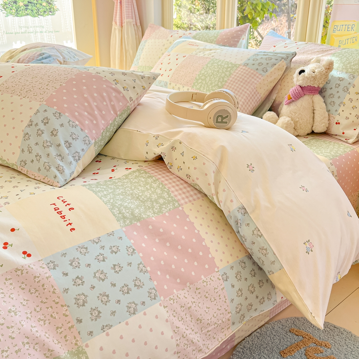 91家纺网 家纺一手货源 找家纺 寻米 2026新款13070全棉纯棉印花单床笠床笠单件-风格二 美式田园