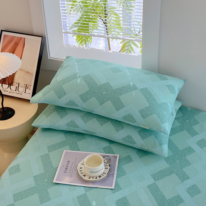 91家纺网 家纺一手货源 找家纺 爱彼家纺 2026新款古艺粗纱老粗布加厚加密凉席席子床单三件套 布兰迪