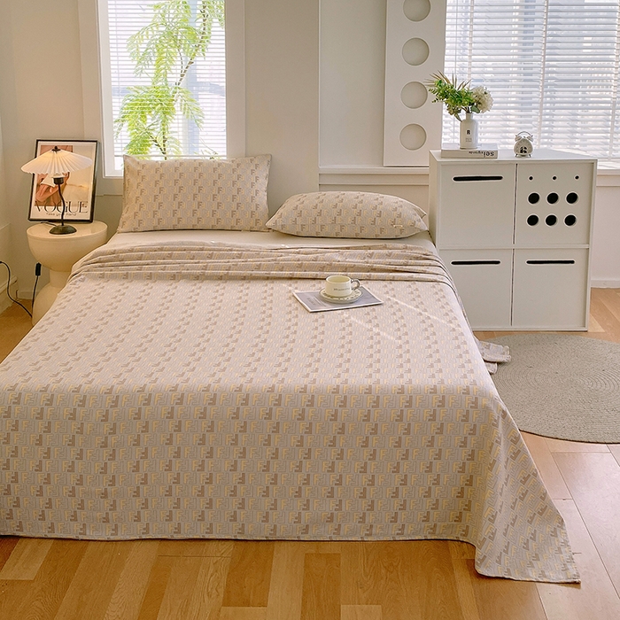 91家纺网 家纺一手货源 找家纺 爱彼家纺 2026新款古艺粗纱老粗布加厚加密凉席席子床单三件套 千鸟格