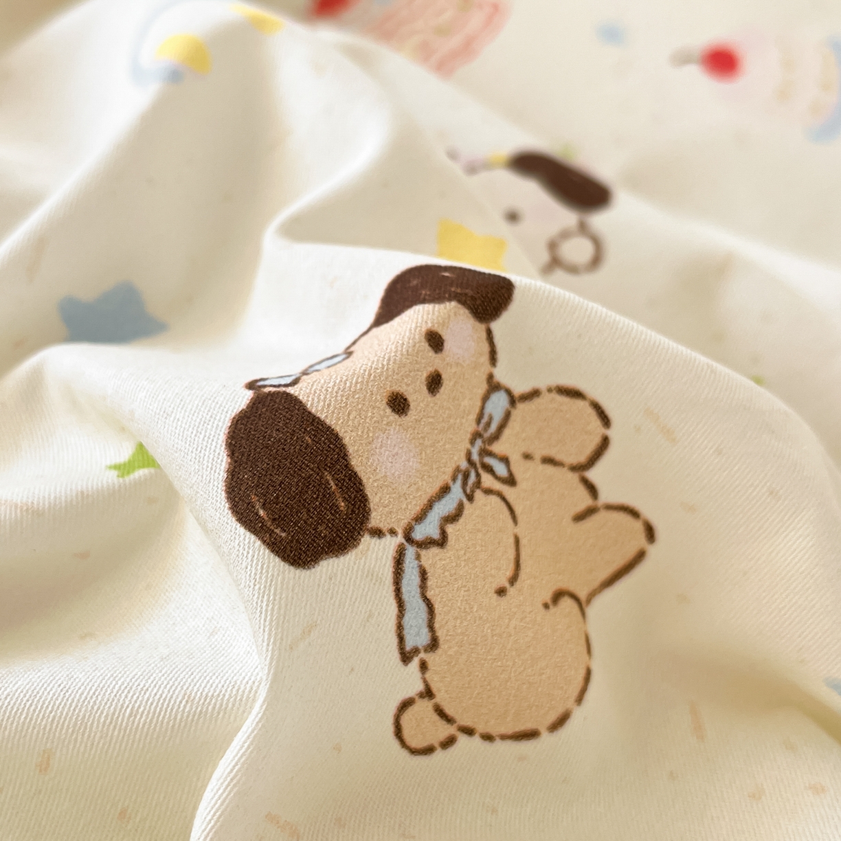 91家纺网 家纺一手货源 找家纺 寻米 2026新款13070全棉纯棉印花单床笠床笠单件-风格二 奶酪小狗