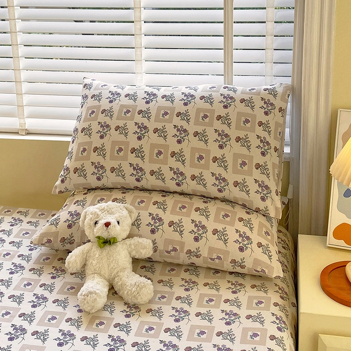 91家纺网 家纺一手货源 找家纺 爱彼家纺 2026新款古艺粗纱老粗布加厚加密凉席席子床单三件套 半蕾