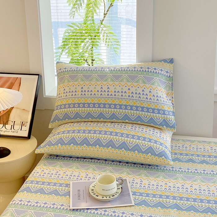 91家纺网 家纺一手货源 找家纺 爱彼家纺 2026新款古艺粗纱老粗布加厚加密凉席席子床单三件套 雅兰特