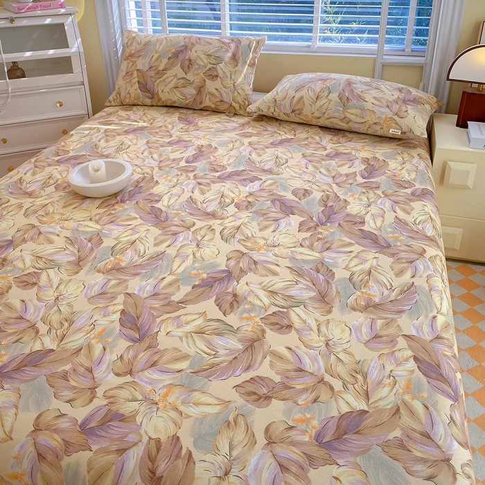 91家纺网 家纺一手货源 找家纺 爱彼家纺 2026新款古艺粗纱老粗布加厚加密凉席席子床单三件套 金枝玉叶