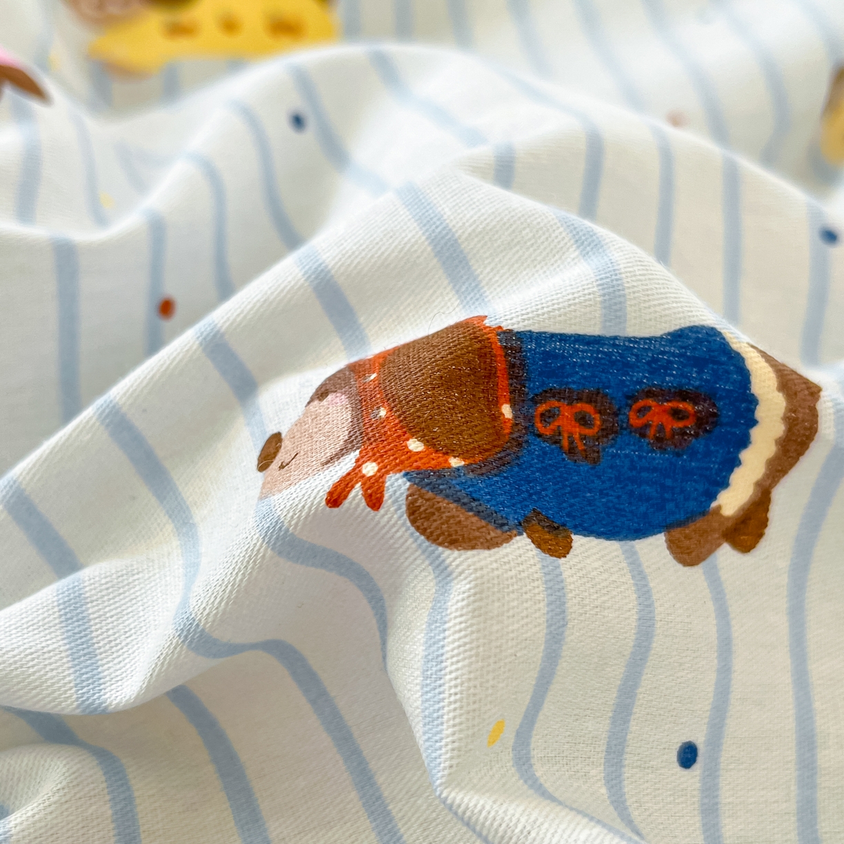 91家纺网 家纺一手货源 找家纺 寻米 2026新款13070全棉纯棉印花单床笠床笠单件-风格二 小狗没烦恼-兰