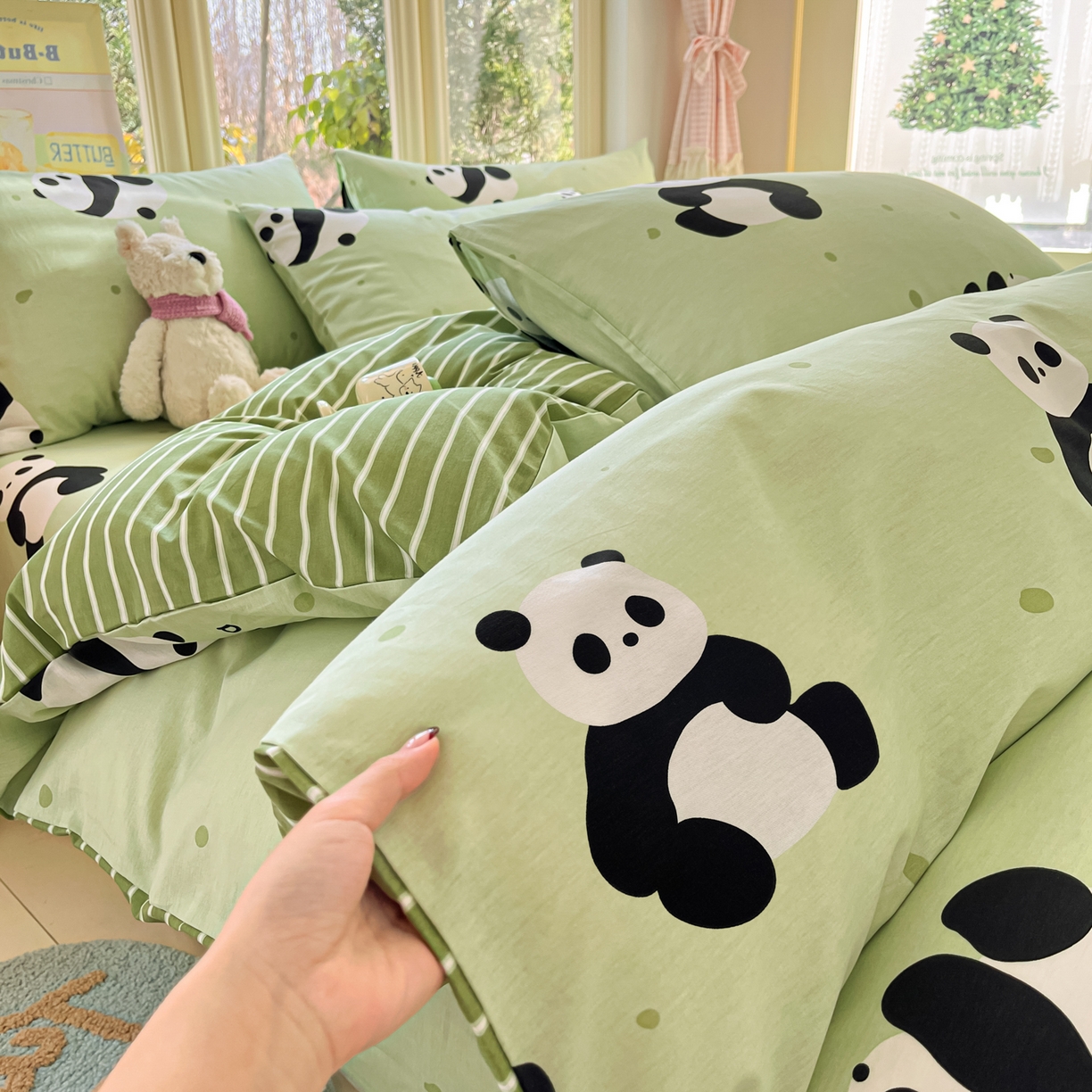 91家纺网 家纺一手货源 找家纺 （总）寻米 2026新款13070全棉纯棉印花单床单床单单件-风格二