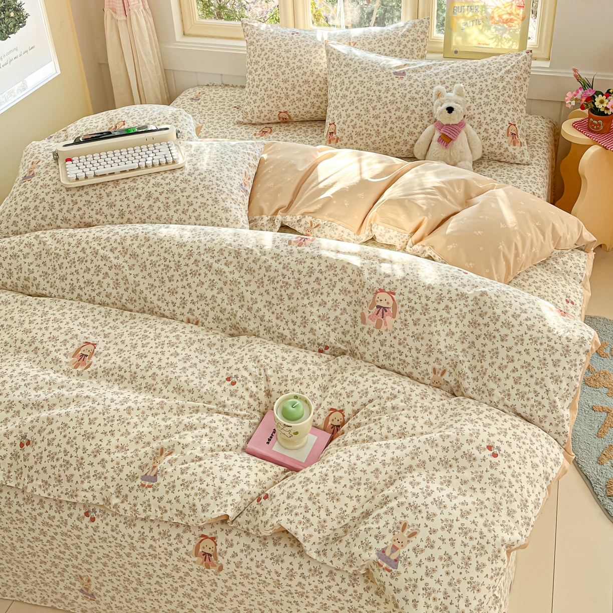 91家纺网 家纺一手货源 找家纺 （总）寻米 2026新款13070全棉纯棉印花单床单床单单件-风格二