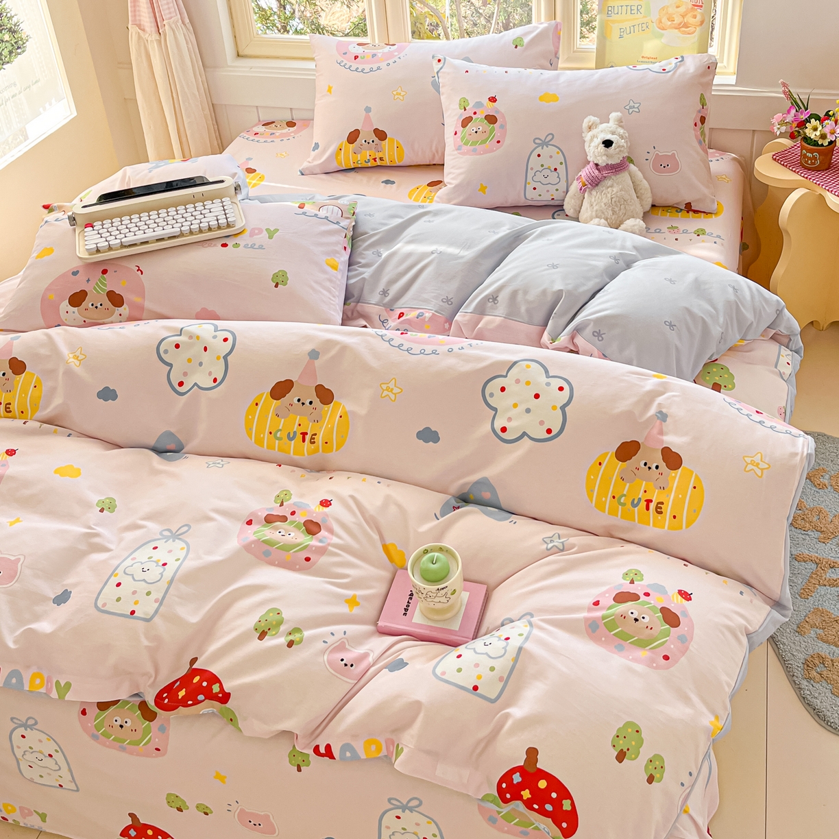 91家纺网 家纺一手货源 找家纺 （总）寻米 2026新款13070全棉纯棉印花单床单床单单件-风格二