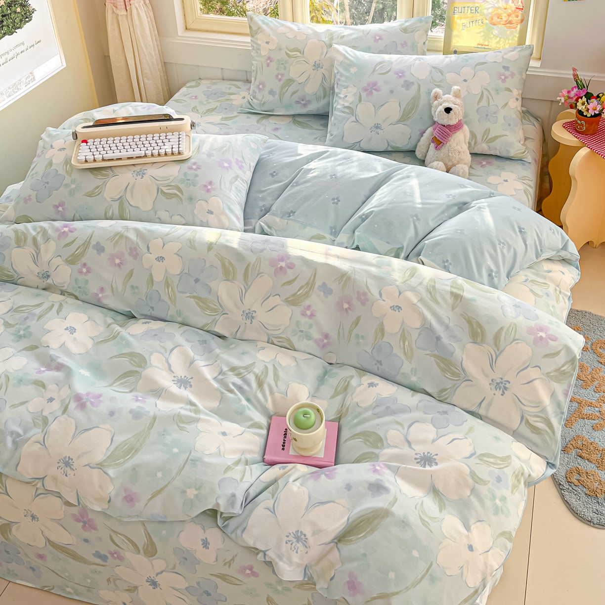 91家纺网 家纺一手货源 找家纺 （总）寻米 2026新款13070全棉纯棉印花单床单床单单件-风格二