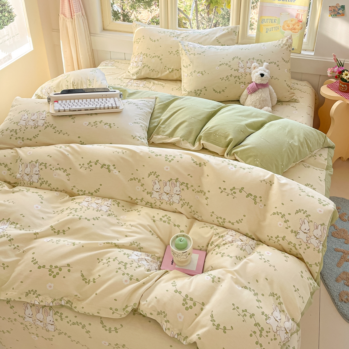 91家纺网 家纺一手货源 找家纺 （总）寻米 2026新款13070全棉纯棉印花单床单床单单件-风格二