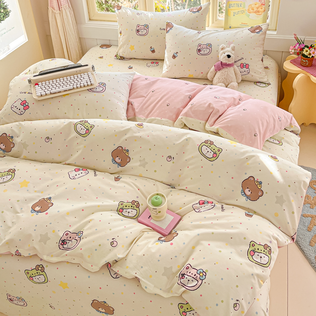 91家纺网 家纺一手货源 找家纺 （总）寻米 2026新款13070全棉纯棉印花单床单床单单件-风格二