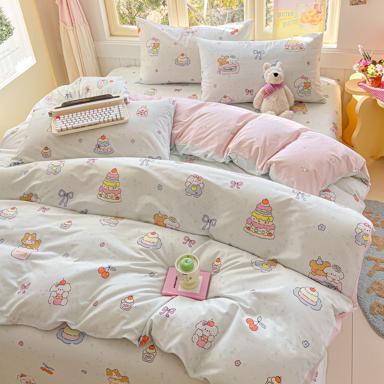 91家纺网 家纺一手货源 找家纺 （总）寻米 2026新款13070全棉纯棉印花单床单床单单件-风格二