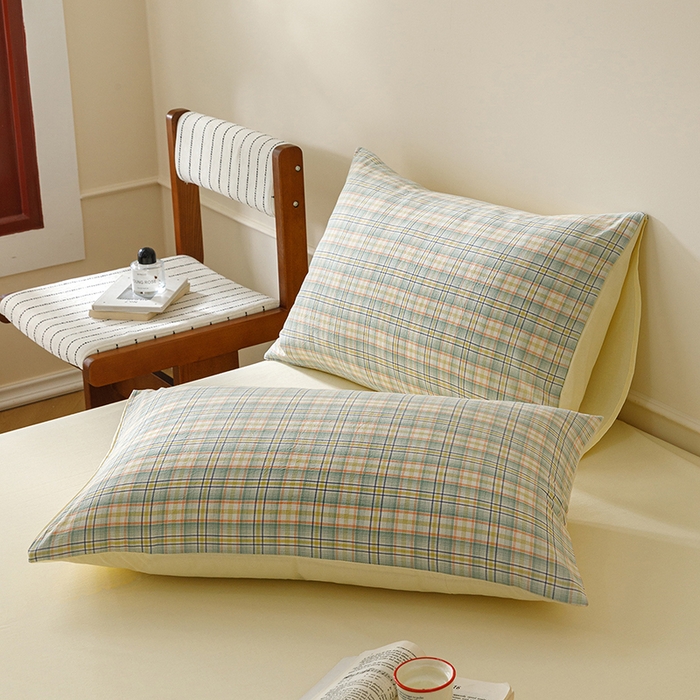 91家纺网 家纺一手货源 找家纺 悦然毛巾被 2026新款全棉水洗棉夏被夏凉被空调被 暖格晚风黄