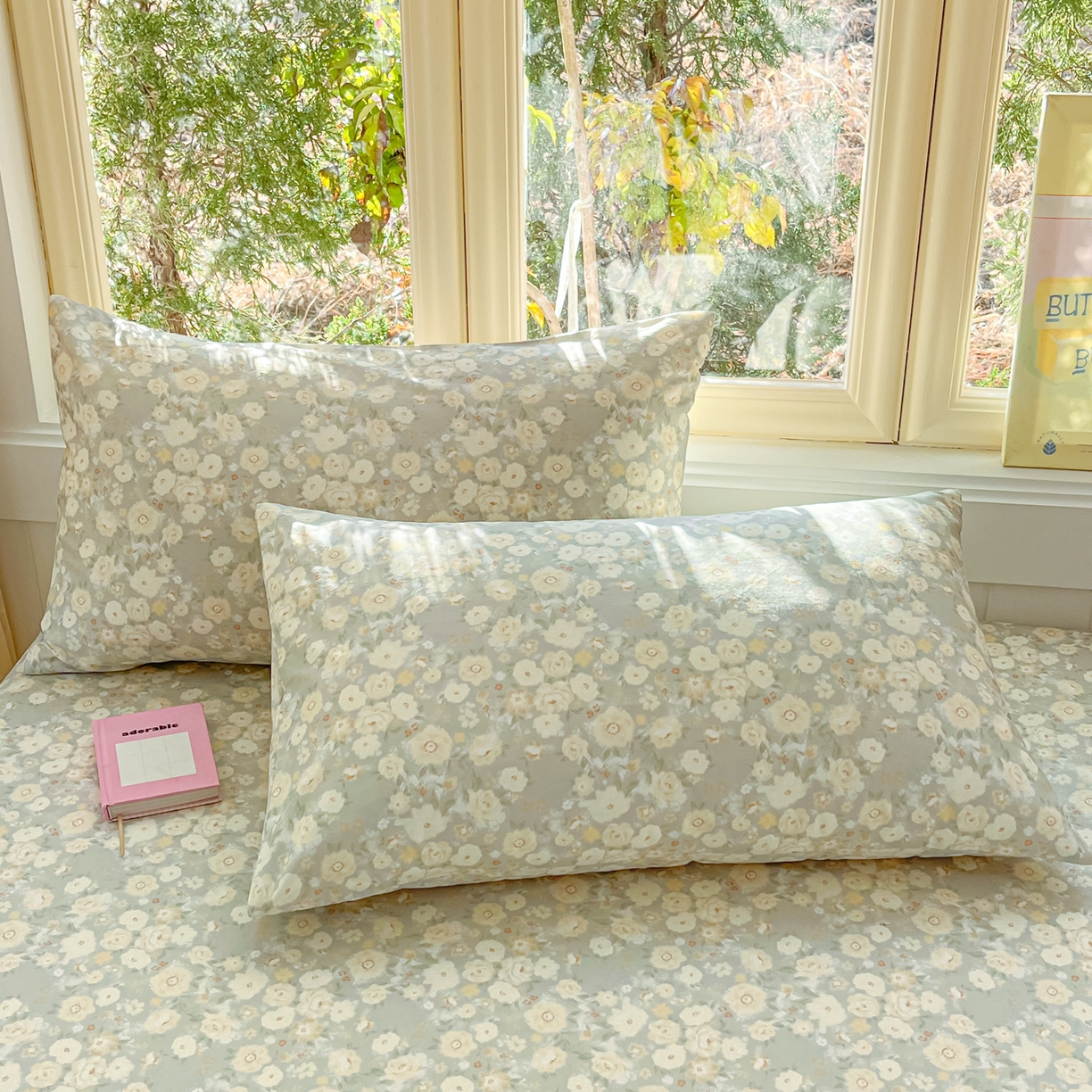 91家纺网 家纺一手货源 找家纺 寻米 2026新款13070全棉纯棉印花单床单床单单件-风格二 繁花-绿