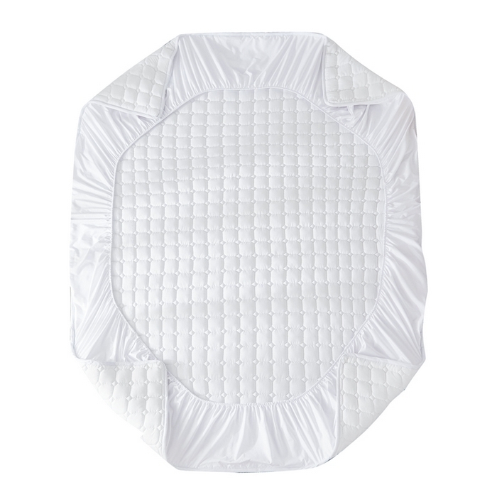 91家纺网 家纺一手货源 找家纺 啊雅家居 2026新款简约羽丝绒床笠式床垫床护垫 白色