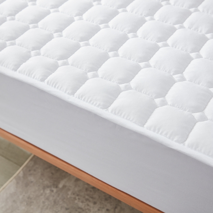 91家纺网 家纺一手货源 找家纺 啊雅家居 2026新款简约羽丝绒床笠式床垫床护垫 白色