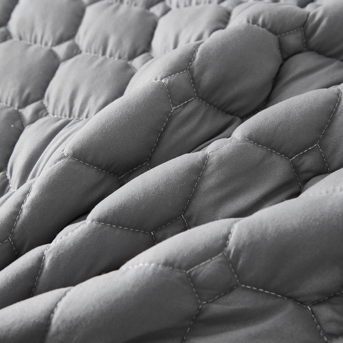 91家纺网 家纺一手货源 找家纺 啊雅家居 2026新款简约羽丝绒床笠式床垫床护垫 灰色