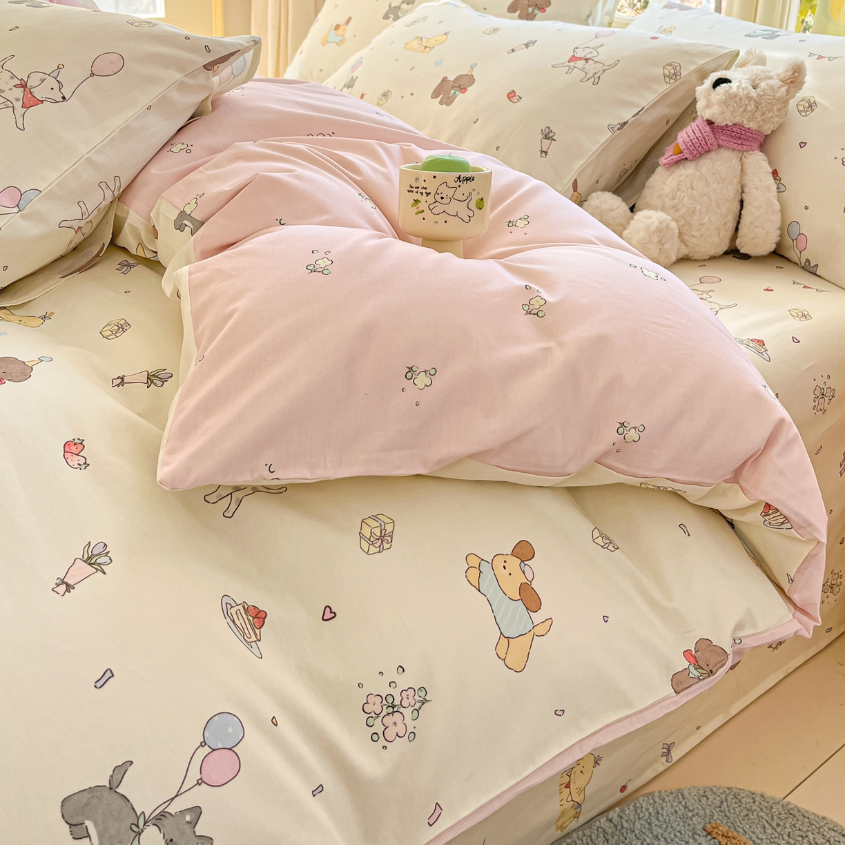 91家纺网 家纺一手货源 找家纺 寻米 2026新款13070全棉纯棉印花单床单床单单件-风格二 查理和小伙伴