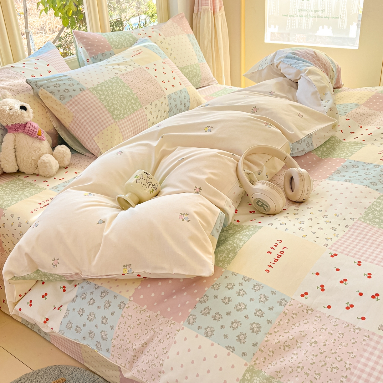 91家纺网 家纺一手货源 找家纺 寻米 2026新款13070全棉纯棉印花单床单床单单件-风格二 美式田园