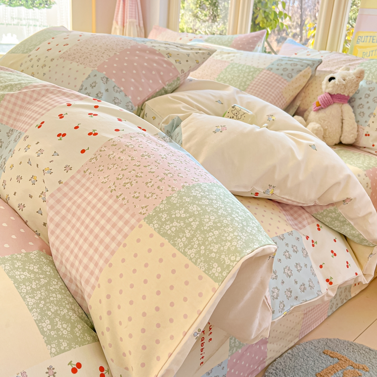 91家纺网 家纺一手货源 找家纺 寻米 2026新款13070全棉纯棉印花单床单床单单件-风格二 美式田园