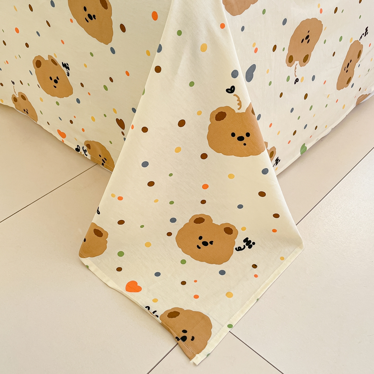 91家纺网 家纺一手货源 找家纺 寻米 2026新款13070全棉纯棉印花单床单床单单件-风格二 小熊软糖