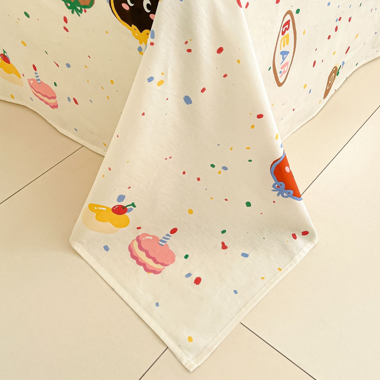 91家纺网 家纺一手货源 找家纺 寻米 2026春夏新款全棉13070印花四件套单品系列场景二-四件套 快乐熊仔