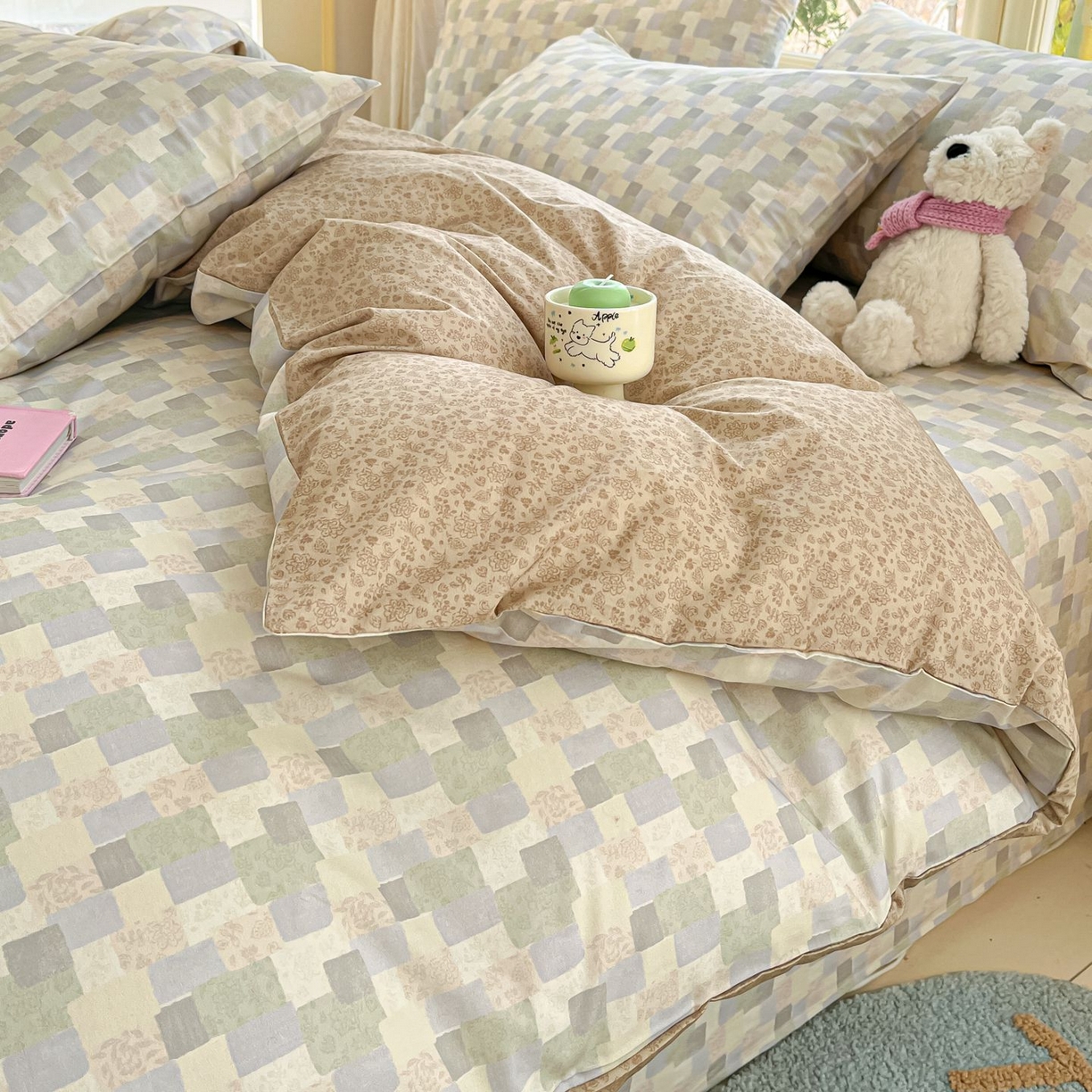 91家纺网 家纺一手货源 找家纺 寻米 2026春夏新款全棉13070印花四件套单品系列场景二-四件套 唐顿庄园