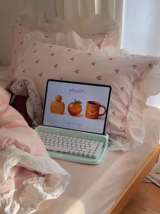 91家纺网 家纺一手货源 找家纺 六巷胡同 2026新款韩系博主风60支色织提花小樱桃A类全棉水洗棉四件套 小樱桃-粉