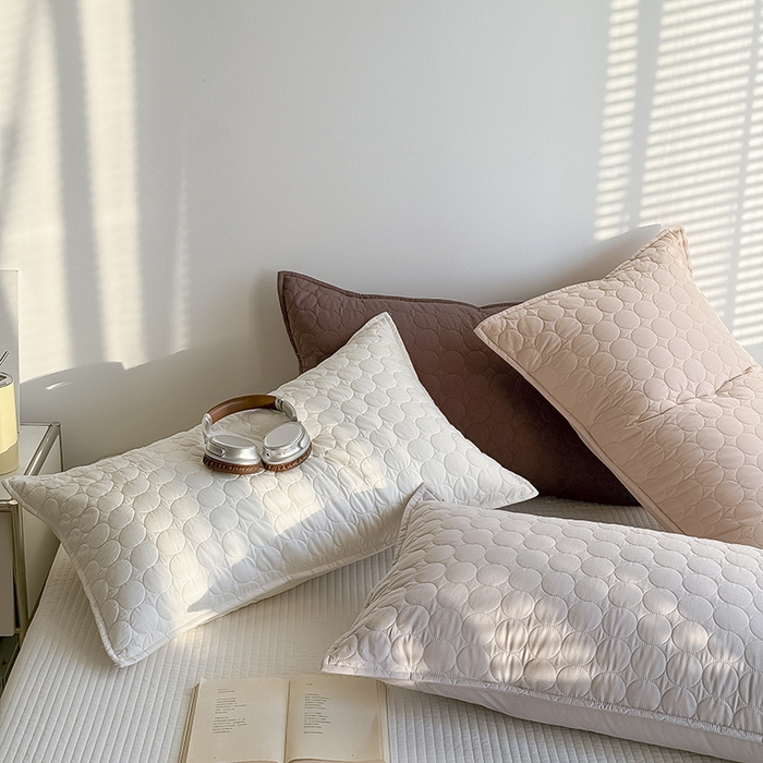 91家纺网 家纺一手货源 找家纺 Mr.pig猪先生水洗棉 2026新款A类全棉水洗棉夹棉床盖三件套棉水洗绗缝夹棉床单加厚加棉防滑炕盖四季-圆心系列 （展示价格为控价，实际价格请联系客服） 组合图