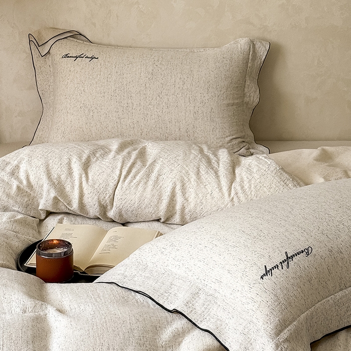 91家纺网 家纺一手货源 找家纺 （总）Mr.pig猪先生水洗棉 2026新款A类色织棉麻全棉双层纱四件套被套纯棉亚麻床上用品-棉麻素问（展示价格为控价，实际价格请联系客服）