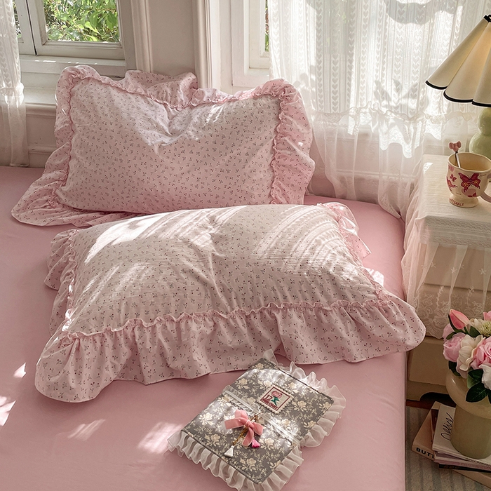 91家纺网 家纺一手货源 找家纺 （总）优尚佳生活馆 2026新款A类仿棉水洗法式工艺花边四件套