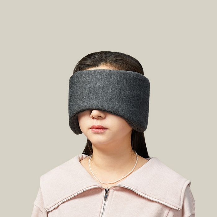 91家纺网 家纺一手货源 找家纺 良品汇馆 2026【莫代尔全包眼罩】莫代尔遮光眼罩良品全包裹居家旅行便携眼罩午休透气眼罩 莫代尔夹棉眼罩-深灰色 25x12x3cm