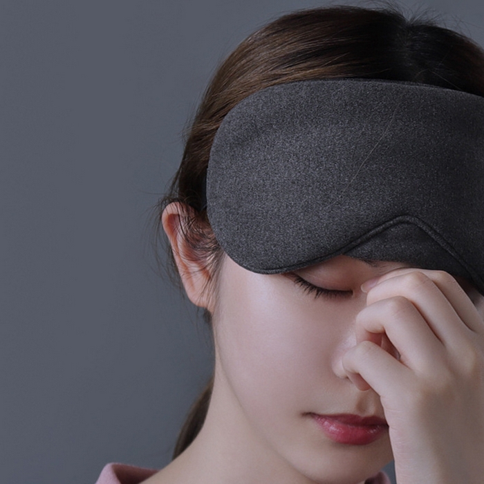 91家纺网 家纺一手货源 找家纺 良品汇馆 2026新款【莫代尔眼罩】旅行莫代尔眼罩良品遮光护眼贴睡眠办公室午睡德绒便携 莫代尔款-黑色 10x20.5cm