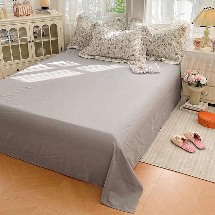 91家纺网 家纺一手货源 找家纺 优尚佳生活馆 2026新款A类仿棉水洗法式工艺花边四件套 秘密花园