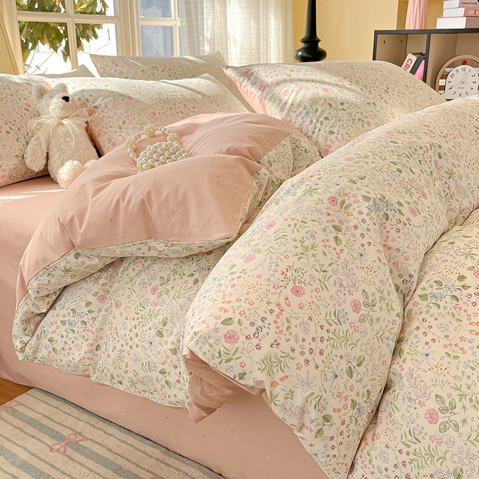 瑞莱 2026新款全棉印花13070花卉系列四件套 漫漫花香