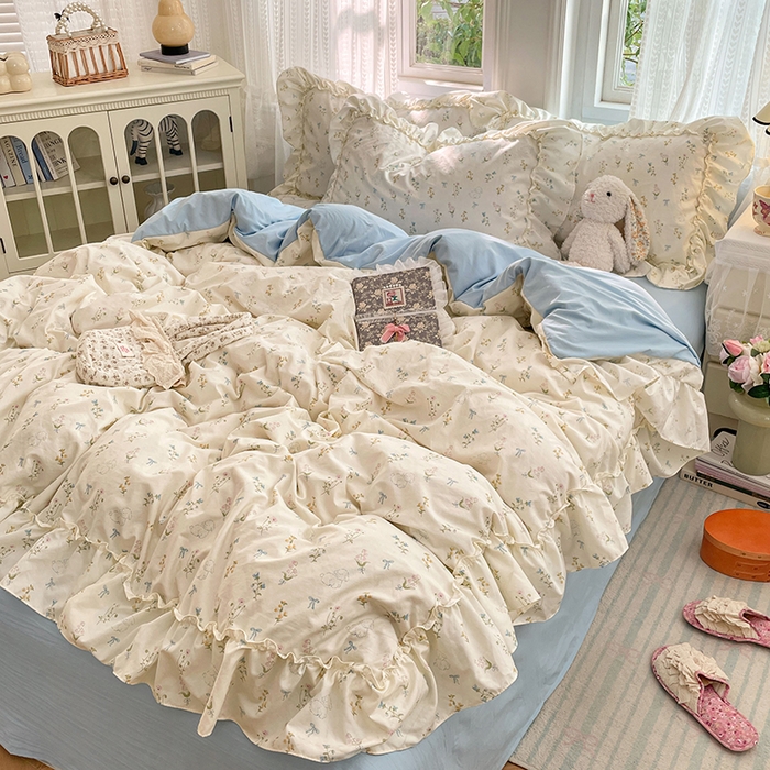 91家纺网 家纺一手货源 找家纺 优佳优品 【提供买家秀】2026新款加厚水洗仿棉A类印花四件套 快乐木马