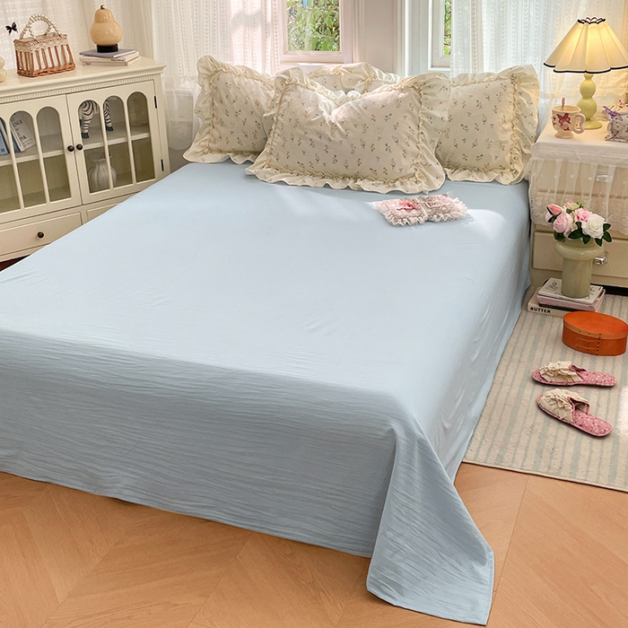 91家纺网 家纺一手货源 找家纺 （总）优佳优品 2026新款A类仿棉水洗法式工艺花边四件套