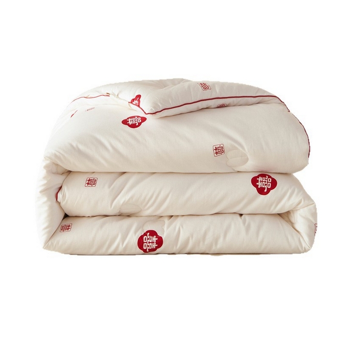 91家纺网 家纺一手货源 找家纺 【喜被】婚庆被子良品喜被结婚被芯30%大豆纤维被春秋被全棉被冬A