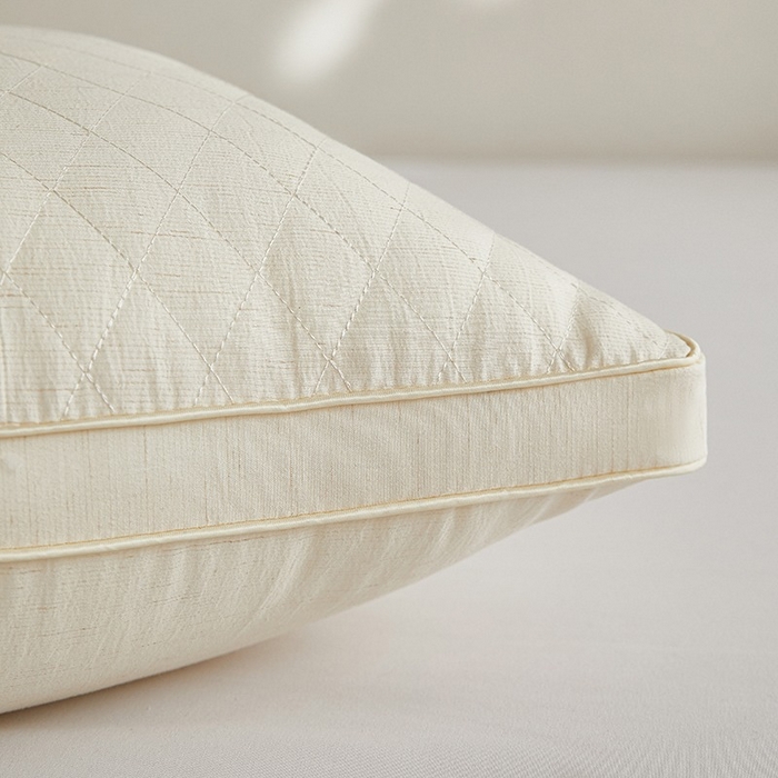 91家纺网 家纺一手货源 找家纺 怡薇格枕芯 2026新款亲肤棉麻枕头枕芯 棉麻-白色