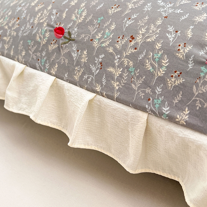 91家纺网 家纺一手货源 找家纺 （总）圣比熊 2026新款A类云朵棉刺绣花边枕套宿舍情侣绣花双人加长枕芯内胆套