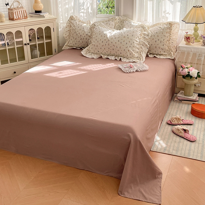 91家纺网 家纺一手货源 找家纺 优佳优品 2026新款A类仿棉水洗法式工艺花边四件套 鸳尾轻眠