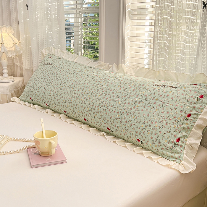 91家纺网 家纺一手货源 找家纺 梦舒羽 2026新款A类云朵棉刺绣花边枕套宿舍情侣绣花双人加长枕芯内胆套 巴黎之恋（刺绣款）