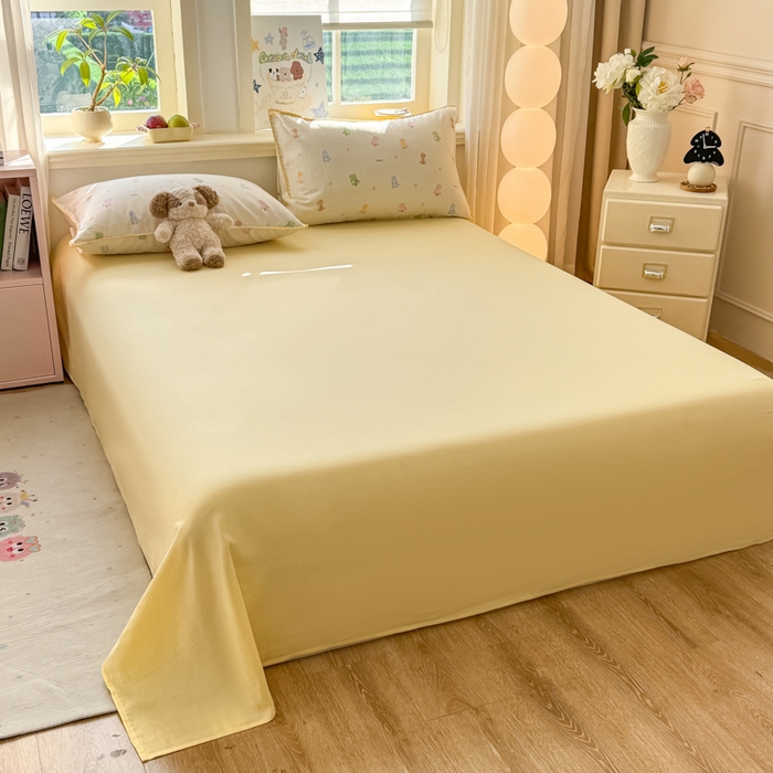 91家纺网 家纺一手货源 找家纺 对白 2026新款A类全棉纯棉有氧双层纱贝壳边三角针四件套 七彩小恐龙