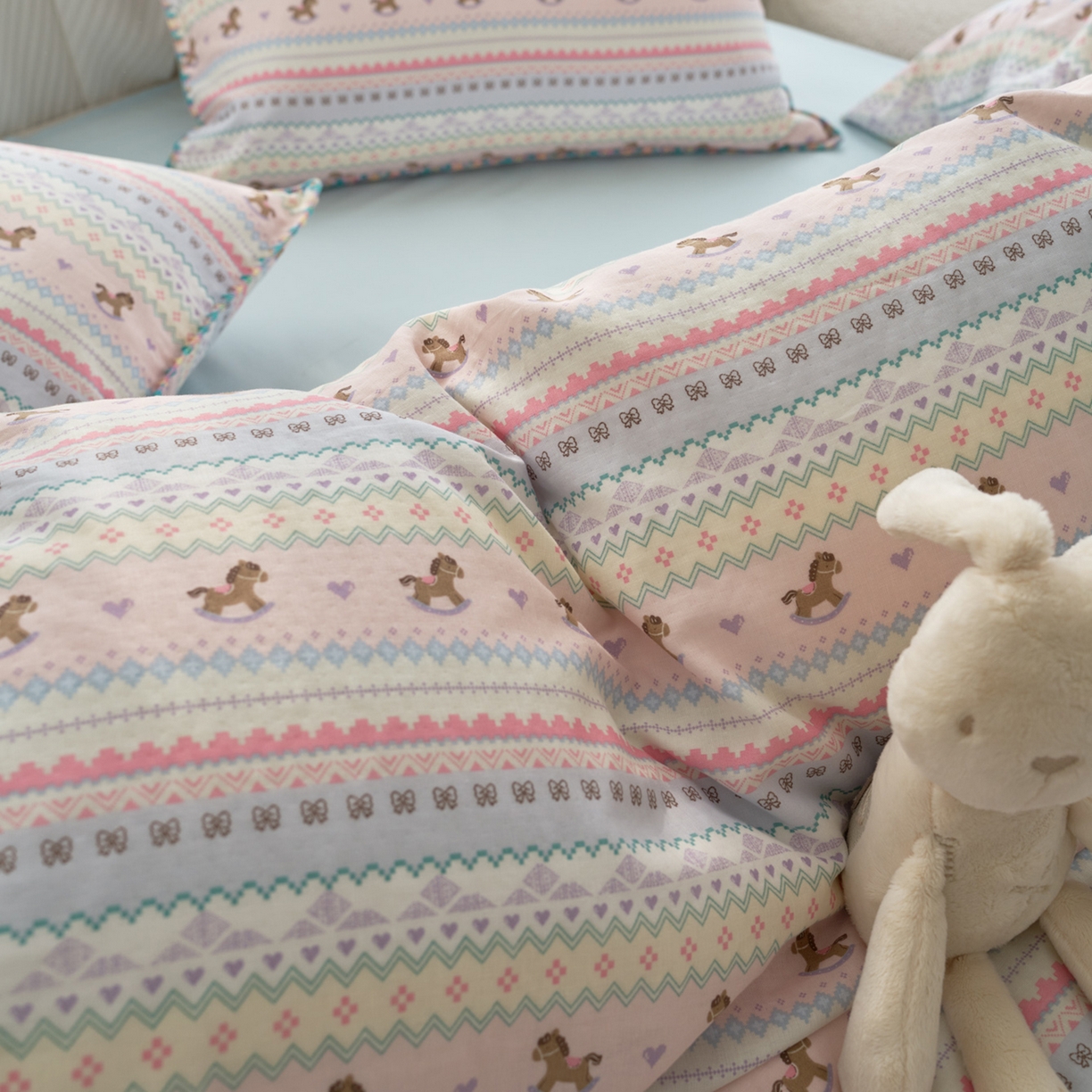 91家纺网 家纺一手货源 找家纺 （总）洋铭区（原狠狠爱） 2026新款春季全棉彩边双层纱四件套